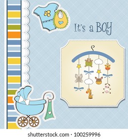 welcome baby announcement card