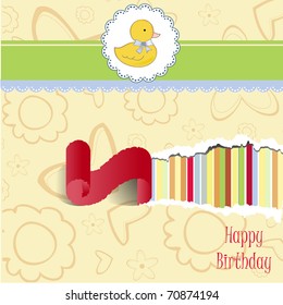 welcome baby announcement card