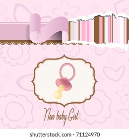 welcome baby announcement card