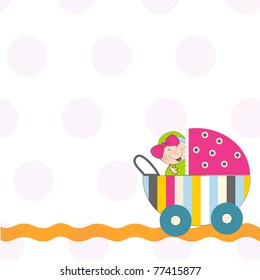 welcome, baby announcement card