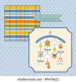 welcome baby announcement card