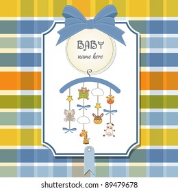 welcome baby announcement card