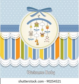 welcome baby announcement card