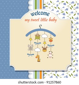 welcome baby announcement card