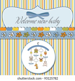 welcome baby announcement card