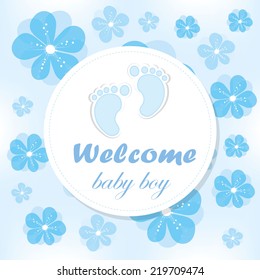 welcome baby boy and shower design