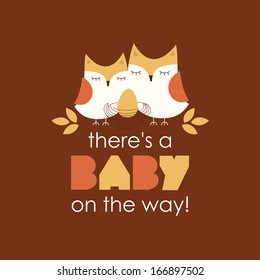 welcome baby card design. vector illustration