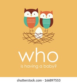welcome baby card design. vector illustration