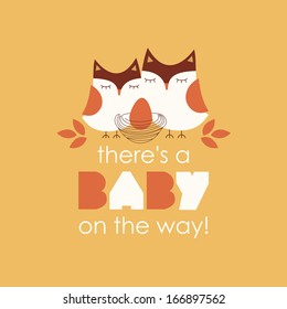 welcome baby card design. vector illustration