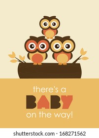 welcome baby card design. vector illustration