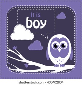 welcome baby card design. vector illustration