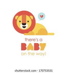 welcome baby card. vector illustration