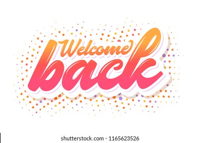 Welcome back banner.