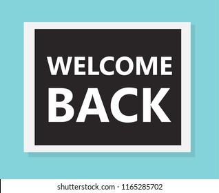 welcome back concept- vector illustration
