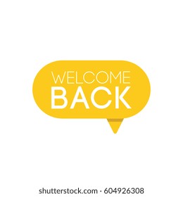 welcome back - label design