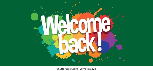 Bienvenido de nuevo en salpicaduras de colores