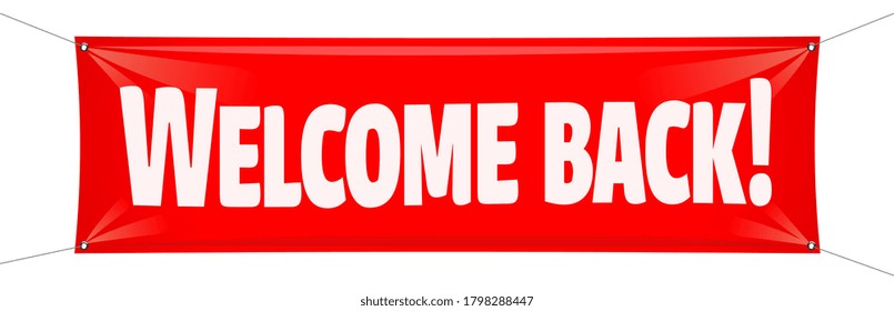 Welcome back on red calico