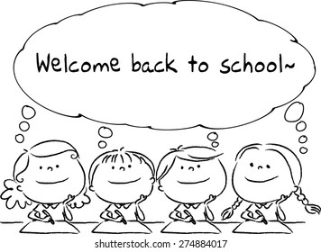 Welcome Back School Stock Vector (Royalty Free) 274884017 | Shutterstock