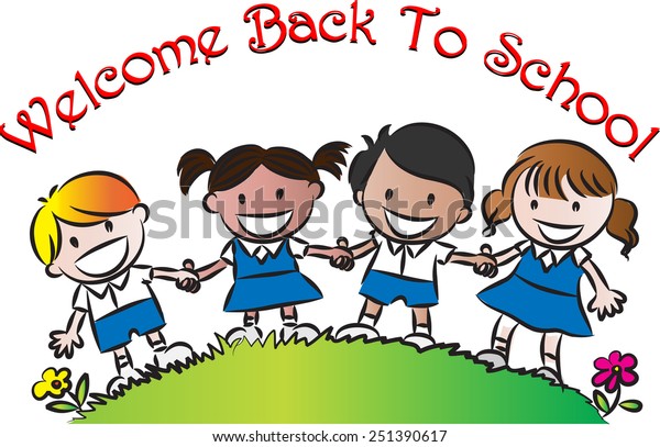 Welcome Back School Stock Vector Royalty Free