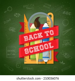 Welcome back to school background.