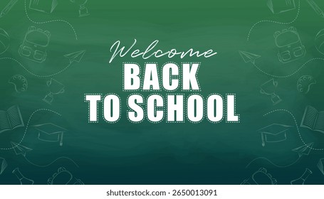 Welcome back to school background