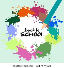 Welcome back to school. back to school background. kids back to school. school stationery.