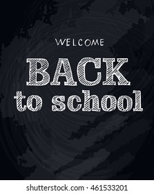 Welcome back to school background, vector illustration