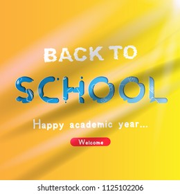 Welcome Back to school. Banner with set of doodle icons. Concept for education. Vector illustration EPS10.