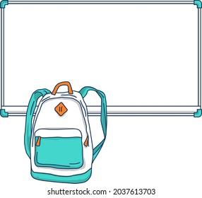 Bienvenido de vuelta a la escuela. Pizarra escolar