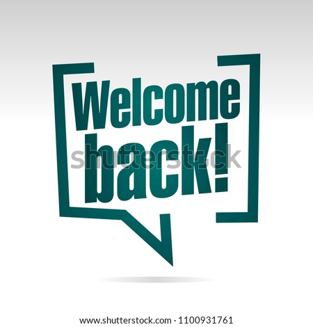 Welcome back to school in brackets isolated icon