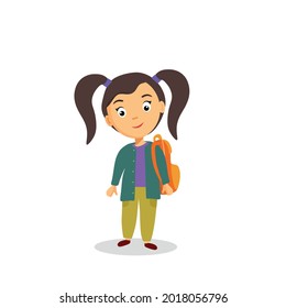 Welcome back to school.The concept of education. Letters in the form of balloons. Vector illustration in cartoon style.