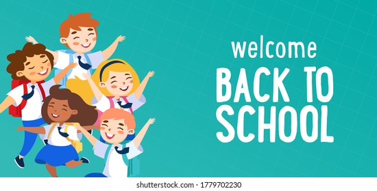 Cute Boy Girl Sitting On School Stock Vector (Royalty Free) 60943732