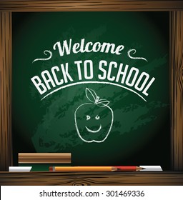 Welcome Back to School design. EPS 10 vector Illustration for greeting card, ad, promotion, poster, flier, blog, article, social media, marketing
