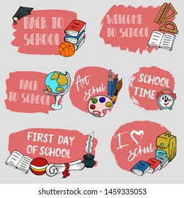 Welcome back to school. Design poster, banner, flyer