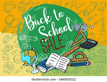 Welcome back to school. Design poster, banner, flyer