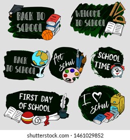 Welcome back to school. Design poster, banner, flyer