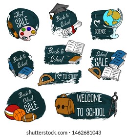 Welcome back to school. Design poster, banner, flyer