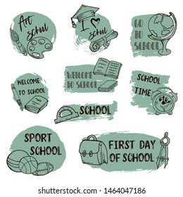 Welcome back to school. Design poster, banner, flyer