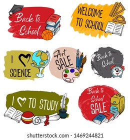 Welcome back to school. Design poster, banner, flyer