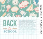 Welcome back to school. Education sketchy background. Doodle style. Eps 10 vector illustration.