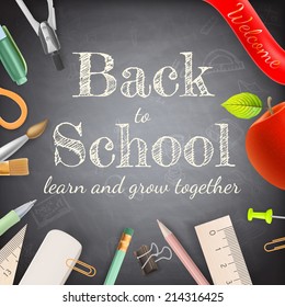 Welcome back to school. EPS 10 vector file included