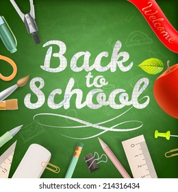 Welcome back to school. EPS 10 vector file included