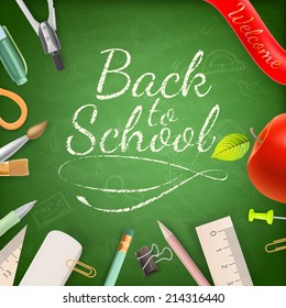 Welcome back to school. EPS 10 vector file included