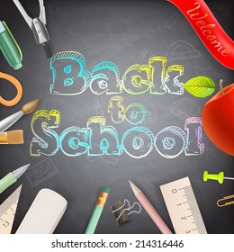 Welcome back to school. EPS 10 vector file included