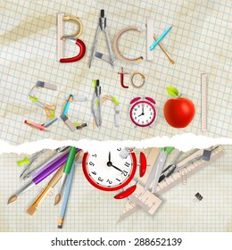 Welcome back to school. EPS 10 vector file included