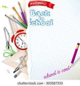 Welcome back to school. EPS 10 vector file included
