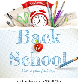 Welcome back to school. EPS 10 vector file included