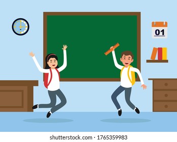 Bienvenido de vuelta al concepto plano escolar