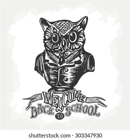 Welcome back to school hand lettering sketch background.