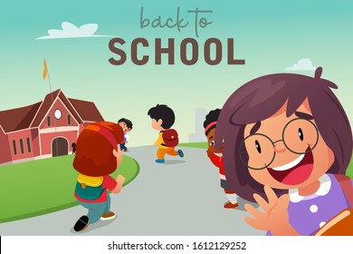 Welcome Back To School Illustration 